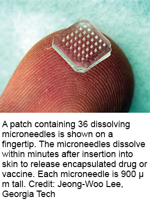 dissolving array finger